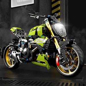 Motocicleta Deportiva Urbana de Alta Tecnología 1:5, Motocicleta de Carreras Rápida, Locomotora, Modelo de Ladrillos Modulares, Bloques de Construcción, Juguete de Regalo para Niños T4021 - Product Image 2