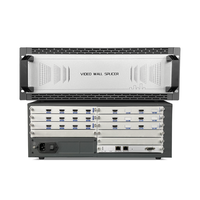 Pengontrol Multi-Antarmuka 16x8 /VGA/DVI/SDI/DP 1080P Prosesor Video Wall LED Dalam Ruangan untuk Pusat Pameran Bandara Kereta Bawah Tanah