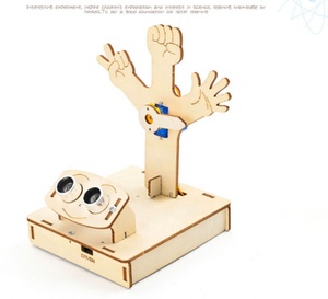 Jeu <span class=keywords><strong>de</strong></span> devinettes à ultrasons, technologie intelligente, petit modèle d'assemblage, éducation STEM, expérience scientifique, aide pédagogique en bois - Product Image 2