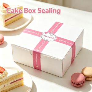 Best Selling 500 Pcs Roll pink Wishing You Sweet Moments <b>Sticker</b> for Cakery Cake Packaging - Product Image 2