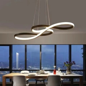 Led Pendant <b>Light</b> Round Shape Remote Control Single Head Chandelier For Living Room <b>Dining</b> Room Bedroom Home Lighting - Product Image 3