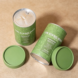 Boîte cadeau ronde en papier kraft biodégradable avec couvercle, emballage personnalisé pour café et aliments, options de pelliculage mat - Product Image 5