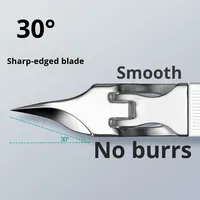 Kit de coupe-ongles ultra-fins, ciseaux à ongles anti-éclaboussures, coupe-ongles à pointe biseautée en bec d'aigle, durabilité et précision, manucure inclinée