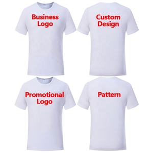 Sublimación camisetas 100 poliéster recortada para hombre Camiseta publicidad comercial impresión promocional logotipo sublimaciones camisetas en blanco - Product Image 1