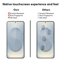 Protecteur de verre à colle complète pour Samsung Accessoires de téléphone pour Samsung Galaxy S25 Edge Protecteur d'écran en verre trempé