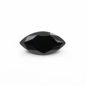 starsgem loose best quality wholesale fancy black color marquise shape cubic zirconia gemstone for hot sale