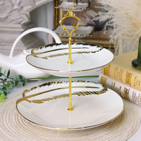 Service de vaisselle en céramique de luxe pour hôtel, mariage, fête, restaurant, banquet, maison, assiette à steak, assiette à fruits, vente en gros