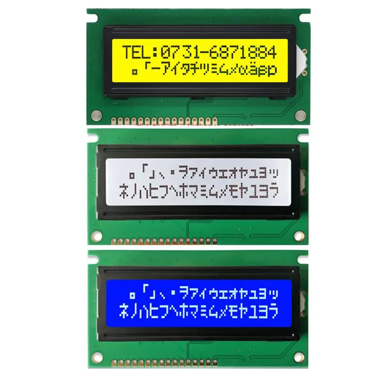 OEM Manufacture 1602 LCD Blue Yellow screen IIC/I2C for arduino for UNO r3 mega2560 Green screen lcd1602 1602 LCD module