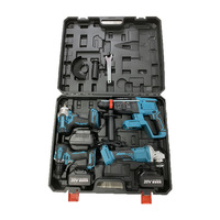 Ensemble d'outils sans balais 4 pièces à batterie lithium domestique avec perceuse électrique sans balais et outil de coupe, produit phare pour le commerce extérieur transfrontalier