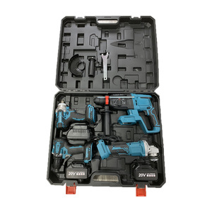 Conjunto de Ferramentas Domésticas com Bateria de Lítio de 4 Peças e Furadeira Elétrica Sem Escovas, Vendas Quentes no Comércio Exterior - Product Image 1