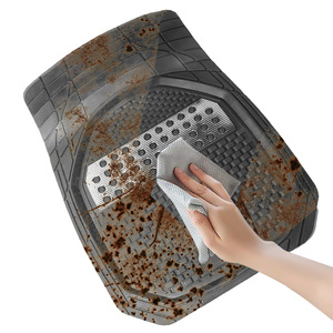 Tapis de sol universel pour voiture en PVC, 4 pièces, imperméable, résistant à l'usure, antidérapant, pour une utilisation en toutes saisons - Product Image 4