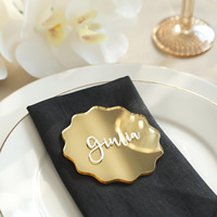 Carte de table pour mariage et fête, modèle LITING 073 transfrontalier, en acrylique tendance, à forme irrégulière, thème géométrique, impression numérique