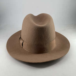 Sombrero Fedora de fieltro de lana para hombre de <span class=keywords><strong>Michael</strong></span> <span class=keywords><strong>Jackson</strong></span> clásico con cabeza de XL grande y varios tamaños personalizados con banda para el sudor de PU con forro de satén - Product Image 6