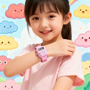 2025 Children's Calculator Watch <b>Clock</b> Unisex Children's Plastic Multifunctional Electronic Watch <b>LED</b> Digital Watch - Product Image 3