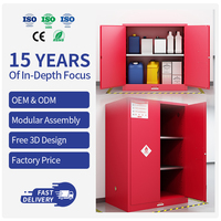 Armoire de sécurité de laboratoire 110Gal pour le stockage de produits chimiques corrosifs, acides et toxiques, mobilier industriel en acier anti-explosion