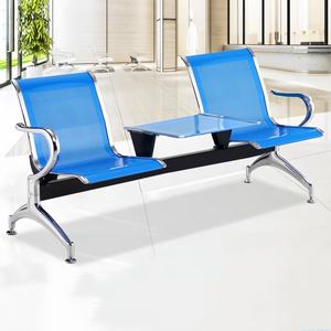 كرسي حديث من الفولاذ المقاوم للصدأ بثلاثة مقاعد مقعد عام للمطارات مقعد معدني متين - Product Image 4