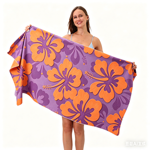 Toallas de <span class=keywords><strong>Playa</strong></span> Extra Grandes de Alta Calidad, Secado Rápido, Sin Arena, en Colores Naranja, Rojo, Azul, Rosa, Verde, Marrón, Rayas Amarillas y Blancas - Product Image 1