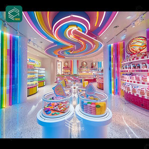 Chất lượng cao kẹo hiển thị đảo sô cô la đứng Cookie truy cập kẹo hiển thị tủ kẹo hiển thị giá - Product Image 6