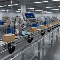 Impresora de Inyección de Tinta Automática T260E-1 TIJ para Códigos de Lote y Fechas de Caducidad, Fabricada en China