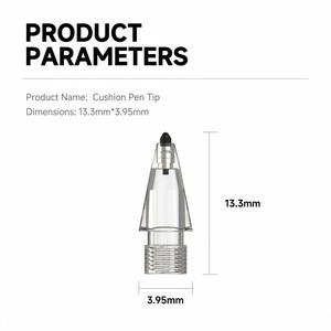 หัวปากกา Air Flex Soft Tips สำหรับ Pencil รุ่นที่ 1/2 และ <span class=keywords><strong>iPad</strong></span> <span class=keywords><strong>Pro</strong></span> USB-C หัวเปลี่ยนได้ เงียบ ลดแรงต้าน ซิลิโคน ABS POM สำหรับการวาดภาพ - Product Image 5