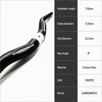 Guidon de trottinette électrique Carbonrevo en aluminium pour la conduite tout-terrain, pièce de mise à niveau légère, ajustement parfait