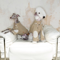 Manteau imperméable rétro de style grange pour chiens, idéal pour les Bedlington Terriers, Whippets et Schnauzers – Collection Printemps