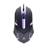 Bedrade gamingmuis met verlichting, USB-laptop, desktopcomputer, kantoor en thuis, gamingmuis met zevenkleurige achtergrondverlichting