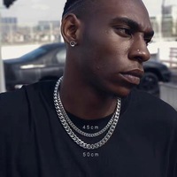Collar de Cadena Cubana Gruesa de Acero Inoxidable con Corte 4D para Hombre, Estilo Hip Hop Urbano, Joyería Resistente al Desgaste, Regalo