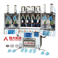 Machine de moulage horizontale intelligente SHENGDA pour semelles de chaussures, équipement de pressage à chaud et à froid pour la partie supérieure et l'arrière de la chaussure entièrement enveloppée