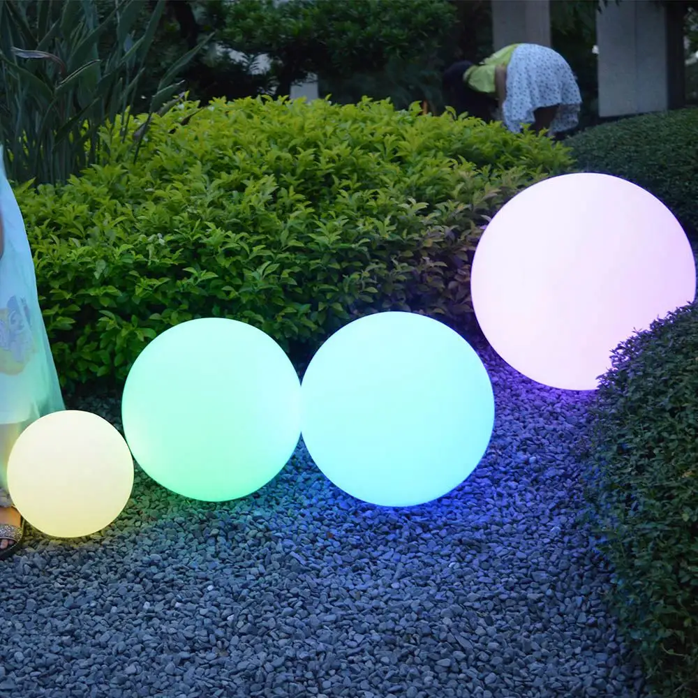 Lightedสวนสนามหญ้าLed Stick Light Ball Shape Yardพลังงานแสงอาทิตย์ขายส่ง