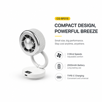 Mini ventilateur pliable et rétractable, 3 vitesses, 12000 tr/min, rotation multi-angles, format de poche, rechargeable par USB-C, ventilateur de bureau portable