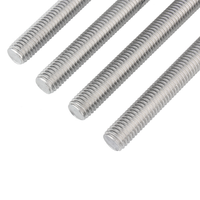 Usine pouces 1/4 "5/16" 3/8 "SUS304 316 AISI304 316 ANSI304 316 ASME B8M tige filetée barre filetée complète avec écrou DIN975