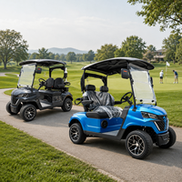 Voiturette de golf électrique 2 places, moteur AC, batterie lithium 48V/72V, autonomie 90 km, 4 roues motrices, tout-terrain, homologuée pour la route, pour les centres de golf