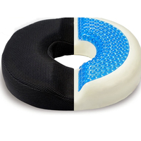 Coussin de siège orthopédique en mousse à mémoire de forme de coccyx Gel de refroidissement confortable oreillers lombaires orthopédiques et coussin de soutien du coccyx