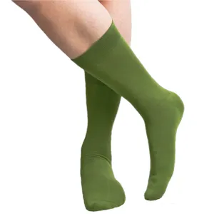 BAMBOO | Factory Wholesale Moisture Absorbing Men's Crew Socks Breathable Anti-odor Bamboo Dress Socks for Men and Women