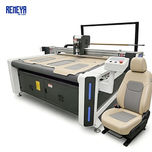 เครื่องตัดฝาครอบพวงมาลัยรถยนต์ REMEYA แบบอัตโนมัติเต็มรูปแบบ พร้อมระบบ CCD และใบมีดสั่น สำหรับงานผลิตเครื่องหนัง - Product Image 1