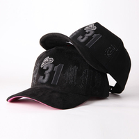 Casquette de baseball en twill de daim noir à 5 panneaux, nouveau design personnalisé, haute couture, unisexe, strass, luxe, hip-hop, respirante, imperméable