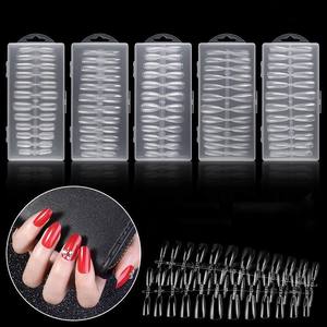 Lot <span class=keywords><strong>de</strong></span> 240 <span class=keywords><strong>faux</strong></span> ongles <span class=keywords><strong>de</strong></span> qualité supérieure, transparents, style français, à presser, pour manucure complète - Product Image 6
