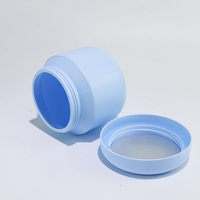 Pot en plastique mat à large ouverture de qualité alimentaire avec bouchon à vis 400g pour protéines en poudre, suppléments nutritionnels et whey