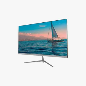 24 Inches Bezel-less IPS/VA Computer LED Monitor In White Color Appearance With Fixed Bracket For Desktop Use