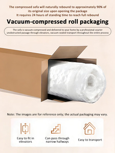 <span class=keywords><strong>Canapé</strong></span> sectionnel moderne compressé, une place, en <span class=keywords><strong>tissu</strong></span> maillé, design incurvé, garni d'éponge, pour salon, Chine - Product Image 3