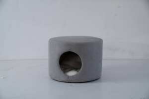 Nieuwe design stijl natuurlijke strooien nest geweven handgemaakt dierenhuis winter warm kattenbed krabplank creatieve kruk kattennest - Product Image 2