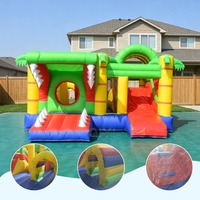 Structure gonflable combinée pour enfants, château gonflable crocodile pour l'extérieur
