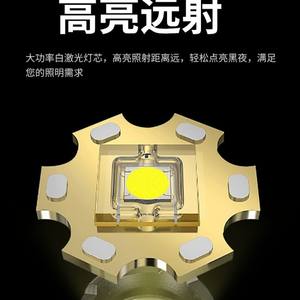 Lampe torche transfrontalière haute intensité rechargeable 18650 LED lumière blanche pour camping extérieur multifonctionnelle avec lumière latérale COB - Product Image 2