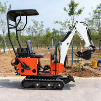 Mini-excavatrice sur chenilles de 0,8 tonne pour la chaîne d'approvisionnement mondiale, micro-excavatrice à vendre, pièces d'excavatrice certifiées de qualité