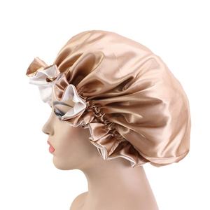 Promoción personalizada de alta calidad Popular diseñador Sleep Hat pelo colorido doble capa mancha Durag Bonnet - Product Image 4