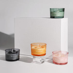 Wholesale DIY flameless aromatherapy candle cups, empty cups, colored glass jars, transparent candle cups, available for color - Product Image 4