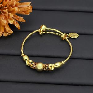 Brazalete JXX con Cuentas de Oro de 24K para Bebés, Joyería para Mujeres, Brazalete Infantil con Circonitas de Colores - Product Image 2