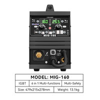 Nouvelle machine à souder MIG à inverseur numérique IGBT ZOJAN 4,3 kW/5,7 kW 230 V/115 V Fil de 0,8 mm 200 A 6 en 1 Portable Utilisation en construction