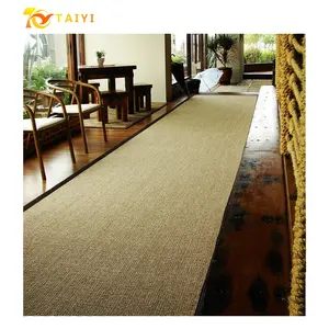Wholesale Woven Retangular Sisal Fibre Carpet Tiles Natural Bedroom Sisal Rugs